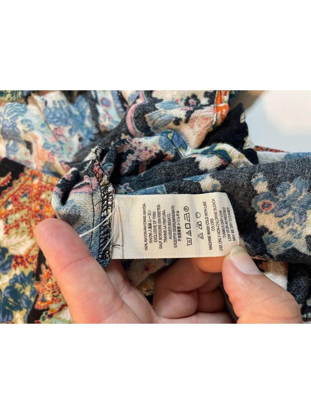 Free People Lovely Dreams Floral Print Tunic Dress Size - Oversized - Size Large - Picture 5 of 10